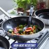 imageBlue Diamond Cookware 2QT Saucepan Pot with Lid Diamond Infused Ceramic Nonstick PFAS and PFOAFree Dishwasher Safe Oven Safe Durable Versatile Easy Clean Even Heating Blue5 Piece Utensil Set