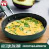 imageBlue Diamond Cookware Mini Egg Fry Pan Skillet Diamond Infused Healthy Ceramic Nonstick PFAS ampamp PFOAFree Dishwasher Safe Oven Safe Even Heating Easy Clean Warp Control BlueGreen