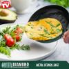 imageBlue Diamond Cookware Mini Egg Fry Pan Skillet Diamond Infused Healthy Ceramic Nonstick PFAS ampamp PFOAFree Dishwasher Safe Oven Safe Even Heating Easy Clean Warp Control BlueGreen