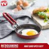 imageBlue Diamond Cookware Mini Egg Fry Pan Skillet Diamond Infused Healthy Ceramic Nonstick PFAS ampamp PFOAFree Dishwasher Safe Oven Safe Even Heating Easy Clean Warp Control BlueRed
