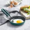 imageBlue Diamond Cookware Mini Egg Fry Pan Skillet Diamond Infused Healthy Ceramic Nonstick PFAS ampamp PFOAFree Dishwasher Safe Oven Safe Even Heating Easy Clean Warp Control BlueGreen