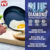 imageBlue Diamond Cookware Mini Egg Fry Pan Skillet Diamond Infused Healthy Ceramic Nonstick PFAS ampamp PFOAFree Dishwasher Safe Oven Safe Even Heating Easy Clean Warp Control BlueBlue