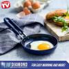 imageBlue Diamond Cookware Mini Egg Fry Pan Skillet Diamond Infused Healthy Ceramic Nonstick PFAS ampamp PFOAFree Dishwasher Safe Oven Safe Even Heating Easy Clean Warp Control BlueBlue