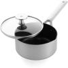 imageBlue Diamond Cookware TriPly Stainless Steel Ceramic Nonstick 375QT Saute Pan Jumbo Cooker with Lid PFASFree Multi Clad Induction Dishwasher Safe Oven Safe SilverSaucepan