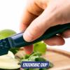 imageBlue Diamond Sharp Stone Nonstick Stainless Steel Cutlery 3 Piece Set including Chef Serrated and Pairing Knives with Covers Diamond Texture Blade Dishwasher Safe Blue3 Piece Chefs Knife Set