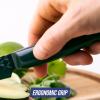 imageBlue Diamond Sharp Stone Nonstick Stainless Steel Cutlery 8quot Chef Knife with Cover Diamond Texture Blade Dishwasher Safe Knives Blue8