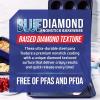 imageBlue Diamond Sharp Stone Nonstick Stainless Steel Cutlery 8quot Chef Knife with Cover Diamond Texture Blade Dishwasher Safe Knives Blue8
