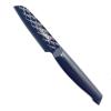 imageBlue Diamond Sharp Stone Nonstick Stainless Steel Cutlery 3 Piece Set including Chef Serrated and Pairing Knives with Covers Diamond Texture Blade Dishwasher Safe Blue35
