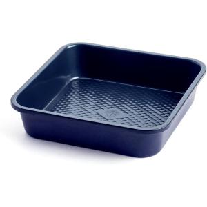imageBlue Diamond Bakeware Diamond Infused Nonstick 5 Piece Baking Set with 13x18inch Baking Sheet13x9inch Cookie Sheet 12 Cup Muffin Pan Square Cake Pan ampamp Loaf Pan DishwasherFreezer Safe PFASFree8 Square Cake Baking Pan