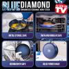 imageBlue Diamond 11quot Grill Genie Pan Diamond Infused Ceramic Nonstick with Lid PFOA and PFASFree Dishwasher ampamp Oven Safe Durable Cookware for Indoor Grilling Searing Versatile Cooking Blue11 Grill Pan