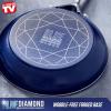 imageBlue Diamond 11quot Grill Genie Pan Diamond Infused Ceramic Nonstick with Lid PFOA and PFASFree Dishwasher ampamp Oven Safe Durable Cookware for Indoor Grilling Searing Versatile Cooking Blue11 Grill Pan