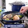 imageBlue Diamond Cookware 95quot ampamp 11quot Frying Pan Skillet Set Diamond Infused Ceramic Healthy Nonstick PFAS ampamp PFOAFree Dishwasher Safe Oven Safe Even Heating Metal Utensil Safe Warp Control BlueBlue