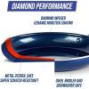 imageBlue Diamond Cookware 95quot ampamp 11quot Frying Pan Skillet Set Diamond Infused Ceramic Healthy Nonstick PFAS ampamp PFOAFree Dishwasher Safe Oven Safe Even Heating Metal Utensil Safe Warp Control BlueBlue
