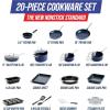 imageBlue Diamond Cookware 95quot ampamp 11quot Frying Pan Skillet Set Diamond Infused Ceramic Healthy Nonstick PFAS ampamp PFOAFree Dishwasher Safe Oven Safe Even Heating Metal Utensil Safe Warp Control BlueBlue