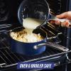imageBlue Diamond Cookware 95quot ampamp 11quot Frying Pan Skillet Set Diamond Infused Ceramic Healthy Nonstick PFAS ampamp PFOAFree Dishwasher Safe Oven Safe Even Heating Metal Utensil Safe Warp Control BlueBlue