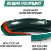 imageBlue Diamond Cookware 95quot ampamp 11quot Frying Pan Skillet Set Diamond Infused Ceramic Healthy Nonstick PFAS ampamp PFOAFree Dishwasher Safe Oven Safe Even Heating Metal Utensil Safe Warp Control BlueGreen