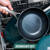 imageBlue Diamond Cookware 95quot ampamp 11quot Frying Pan Skillet Set Diamond Infused Ceramic Healthy Nonstick PFAS ampamp PFOAFree Dishwasher Safe Oven Safe Even Heating Metal Utensil Safe Warp Control BlueGreen