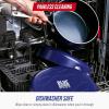 imageBlue Diamond Cookware 95quot ampamp 11quot Frying Pan Skillet Set Diamond Infused Ceramic Healthy Nonstick PFAS ampamp PFOAFree Dishwasher Safe Oven Safe Even Heating Metal Utensil Safe Warp Control BlueBlue