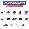 imageBlue Diamond Cookware 95quot ampamp 11quot Frying Pan Skillet Set Diamond Infused Ceramic Healthy Nonstick PFAS ampamp PFOAFree Dishwasher Safe Oven Safe Even Heating Metal Utensil Safe Warp Control BlueBlue