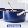 imageBlue Diamond Cookware 95quot ampamp 11quot Frying Pan Skillet Set Diamond Infused Ceramic Healthy Nonstick PFAS ampamp PFOAFree Dishwasher Safe Oven Safe Even Heating Metal Utensil Safe Warp Control BlueBlue