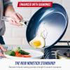 imageBlue Diamond Cookware 95quot ampamp 11quot Frying Pan Skillet Set Diamond Infused Ceramic Healthy Nonstick PFAS ampamp PFOAFree Dishwasher Safe Oven Safe Even Heating Metal Utensil Safe Warp Control BlueBlue