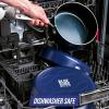 imageBlue Diamond Cookware 95quot ampamp 11quot Frying Pan Skillet Set Diamond Infused Ceramic Healthy Nonstick PFAS ampamp PFOAFree Dishwasher Safe Oven Safe Even Heating Metal Utensil Safe Warp Control BlueBlue