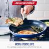 imageBlue Diamond Cookware 95quot ampamp 11quot Frying Pan Skillet Set Diamond Infused Ceramic Healthy Nonstick PFAS ampamp PFOAFree Dishwasher Safe Oven Safe Even Heating Metal Utensil Safe Warp Control BlueBlue