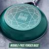 imageBlue Diamond Cookware Diamond Infused Ceramic Nonstick 10quot Frying Pan Skillet with Lid PFASFree Dishwasher Safe Oven Safe GreenGreen