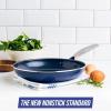 imageBlue Diamond Cookware Diamond Infused Ceramic Nonstick 8quot Frying Pan Skillet Induction PFASFree Dishwasher Safe Oven Safe BlueBlue