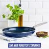 imageBlue Diamond Cookware Diamond Infused Ceramic Nonstick 8quot Frying Pan Skillet Induction PFASFree Dishwasher Safe Oven Safe BlueBlue