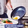 imageBlue Diamond Cookware Diamond Infused Ceramic Nonstick 8quot Frying Pan Skillet Induction PFASFree Dishwasher Safe Oven Safe BlueBlue
