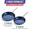 imageBlue Diamond Cookware Hard Anodized Ceramic Nonstick 10quot Frying Pan Skillet PFASFree Dishwasher Safe Oven Safe GreyBlue