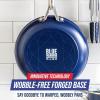 imageBlue Diamond Cookware Hard Anodized Ceramic Nonstick 10quot Frying Pan Skillet PFASFree Dishwasher Safe Oven Safe GreyBlue