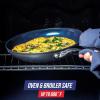 imageBlue Diamond Cookware Hard Anodized Ceramic Nonstick 10quot Frying Pan Skillet PFASFree Dishwasher Safe Oven Safe GreyBlue