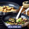 imageBlue Diamond Cookware TriPly Stainless Steel Ceramic Nonstick 7 Piece Cookware Pots and Pans Set PFASFree Multi Clad Induction Dishwasher Safe Oven Safe Silver7 Piece Cookware Pots and Pans Set