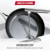 imageBlue Diamond Frying Pan 8 Skillet Diamond Infused Healthy Ceramic Nonstick PFAS and PFOAFree Dishwasher and Oven Safe Even Heating Metal Utensil Safe Warp Control Base BlueGray