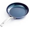 imageBlue Diamond Frying Pan 8 Skillet Diamond Infused Healthy Ceramic Nonstick PFAS and PFOAFree Dishwasher and Oven Safe Even Heating Metal Utensil Safe Warp Control Base BlueBlue