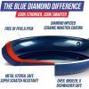 imageBlue Diamond Frying Pan 8 Skillet Diamond Infused Healthy Ceramic Nonstick PFAS and PFOAFree Dishwasher and Oven Safe Even Heating Metal Utensil Safe Warp Control Base BlueBlue
