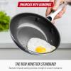 imageBlue Diamond Frying Pan 8 Skillet Diamond Infused Healthy Ceramic Nonstick PFAS and PFOAFree Dishwasher and Oven Safe Even Heating Metal Utensil Safe Warp Control Base BlueGray