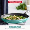 imageBlue Diamond Frying Pan 8 Skillet Diamond Infused Healthy Ceramic Nonstick PFAS and PFOAFree Dishwasher and Oven Safe Even Heating Metal Utensil Safe Warp Control Base BlueTurquoise