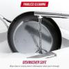 imageBlue Diamond Frying Pan 8 Skillet Diamond Infused Healthy Ceramic Nonstick PFAS and PFOAFree Dishwasher and Oven Safe Even Heating Metal Utensil Safe Warp Control Base BluePink
