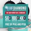 imageBlue Diamond Frying Pan 8 Skillet Diamond Infused Healthy Ceramic Nonstick PFAS and PFOAFree Dishwasher and Oven Safe Even Heating Metal Utensil Safe Warp Control Base BlueTurquoise