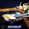 imageBlue Diamond TriPly Stainless Steel Ceramic Nonstick Frying Pan Skillet 8 Inch PFOAFree PFASFree Multi Clad Induction Dishwasher Safe Oven Safe Healthy Cooking Silver8 Frying Pan Skillet