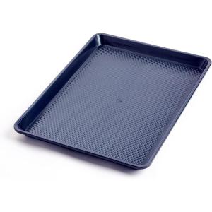 imageBlue Diamond 2Piece Half and Quarter Baking Sheet Set NonToxic PFAS ampamp PFOAFree Diamond Infused Ceramic Nonstick Oven ampamp Freezer Safe Dishwasher Safe Even Heating Metal Utensil Safe Blue19 x 13 Half Baking Sheet