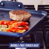 imageBlue Diamond 11quot Nonstick Square Griddle Pan Non Toxic PFASFree Diamond Ceramic Dishwasher ampamp Oven Safe Even Heating Metal Utensil Safe Warp Control Blue11 Griddle Pan