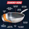 imageBlue Diamond Hybrid Nonstick Stainless Steel 10 Frying Pan PFASFree Ceramic Diamond Surface Skillet Diamond Bond Powerful Searing Dishwasher Safe StayCool Handle Induction Ready All Cooktops8 Frying Pan Skillet