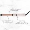imageREMINGTON Shine Therapy Argan Oil ampamp Keratin Infused 1 Inch Straight Barrel Curling Wand for Loose Waves Includes Heat GloveChampagne
