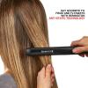 imageRemington 12quot Flat Iron Hair Straightener with AntiStatic Technology 15Second Heat Up ampamp 60 Minute Auto Shut Off 30 Longer Ceramic Floating Plates Titanium  Ceramic CoatingBlack