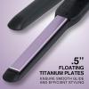 imageRemington 12quot Flat Iron Hair Straightener with AntiStatic Technology 15Second Heat Up ampamp 60 Minute Auto Shut Off 30 Longer Ceramic Floating Plates Titanium  Ceramic CoatingBlack