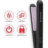 imageRemington 12quot Flat Iron Hair Straightener with AntiStatic Technology 15Second Heat Up ampamp 60 Minute Auto Shut Off 30 Longer Ceramic Floating Plates Titanium  Ceramic CoatingBlack